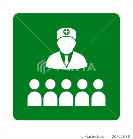 Doctor Class Flat Button 20911688