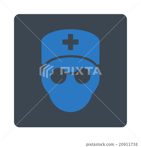 Medic Head Flat Button Medic Head Flat Button 20911738
