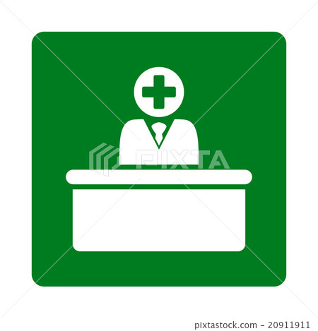 Medical Bureaucrat Flat Button 20911911
