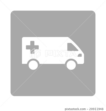 Ambulance Van Flat Button Ambulance Van Flat Button 20911948