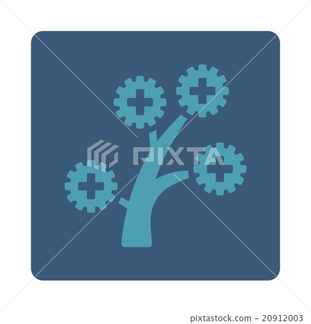 Medical Technology Tree Flat Button 20912003