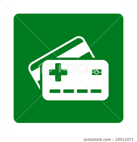 Medical Insurance Cards Flat Button Medical Insurance Cards Flat Button 20912071
