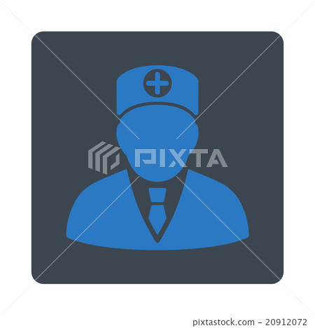 Head Physician Flat Button 20912072
