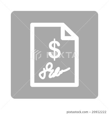 Signed Invoice Rounded Square Button Signed Invoice Rounded Square Button 20912222