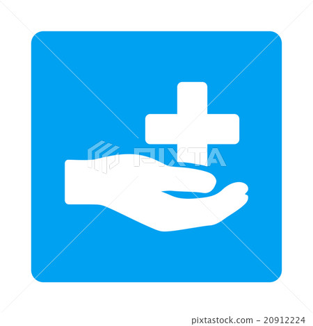 Healthcare Donation Flat Button 20912224