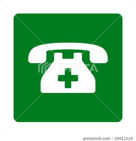 Clinic Phone Flat Button Clinic Phone Flat Button 20912228
