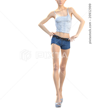 Model walking perming3DCG illustrations material Model walking perming3DCG illustrations material 20912999