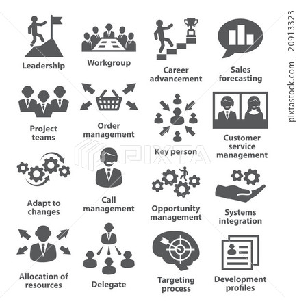 Business management icons. Pack 02. 20913323