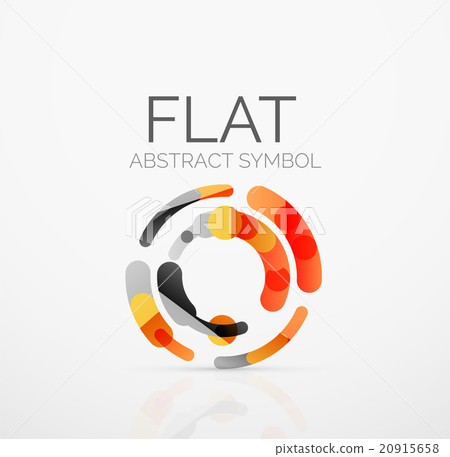 Logo - abstract minimalistic linear flat design Logo - abstract minimalistic linear flat design 20915658