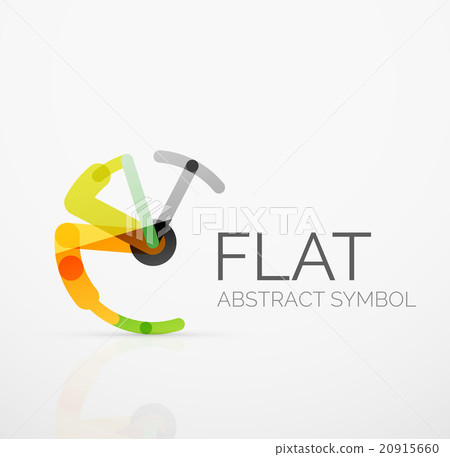 Logo - abstract minimalistic linear flat design Logo - abstract minimalistic linear flat design 20915660