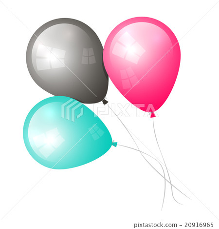 Vector Balloons Isolated on White - Stock Illustration [20916965] - PIXTA