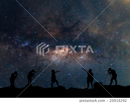 Star-catcher is standing next to the Milky Way Star-catcher is standing next to the Milky Way 20918292