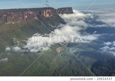 View from the Roraima tepui on Kukenan tepui View from the Roraima tepui on Kukenan tepui 20918337
