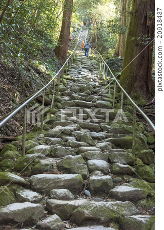 Kumano brushstroke and stone steps built by demons Kumano brushstroke and stone steps built by demons 20918487