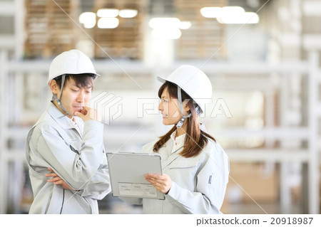 Logistics warehouse Working people 20918987