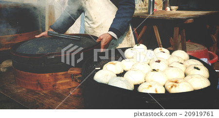 Steamed Dumplings Asian Culture Street Food Concept Steamed Dumplings Asian Culture Street Food Concept 20919761