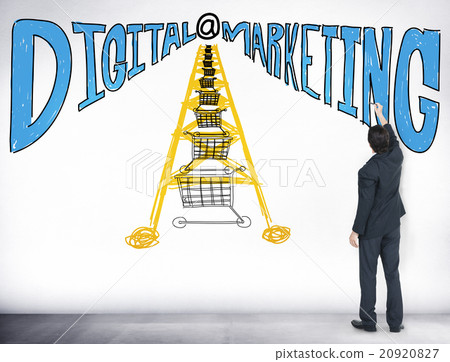 Digital Marketing Online Communication Website Concept Digital Marketing Online Communication Website Concept 20920827