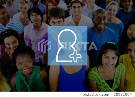 Friend Add Connection Networking Sign Media Request Concept Friend Add Connection Networking Sign Media Request Concept 20921004