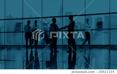 Business People Meeting Commuter Greeting Handshake Concept 20921154