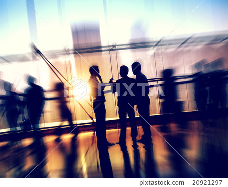 Business People Meeting Discussion Commuter Concept Business People Meeting Discussion Commuter Concept 20921297