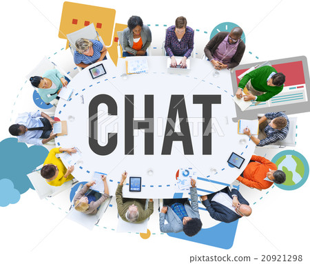 Chat Chatting Online Messaging Technology Concept Chat Chatting Online Messaging Technology Concept 20921298