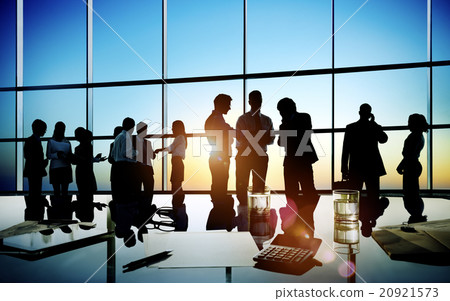 Business People Discussion Communication Cityscape Meeting Conce 20921573