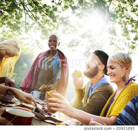 Friends Friendship Outdoor Dining People Concept 20921895