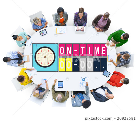 On Time Punctual Efficiency Organization Management Concept 20922581