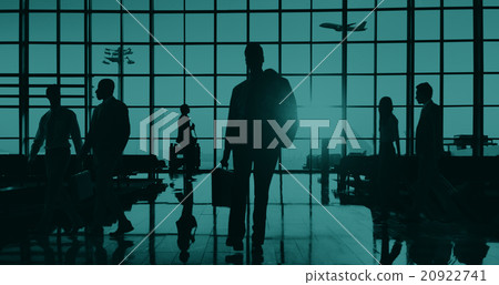 Back Lit Business People Traveling Airport Passenger Concept 20922741