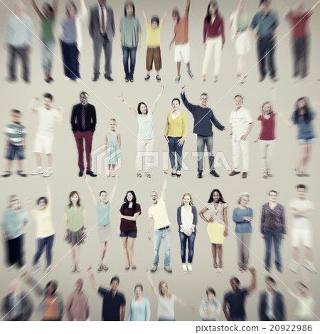 Multiethnic Casual People Togetherness Celebration Concept 20922986