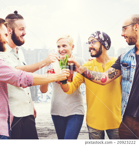 Celebration Cheers Hipster Drinking Together Friends Concept 20923222