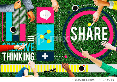 Share Creative Thinking Exchange Technology Concept Share Creative Thinking Exchange Technology Concept 20923945