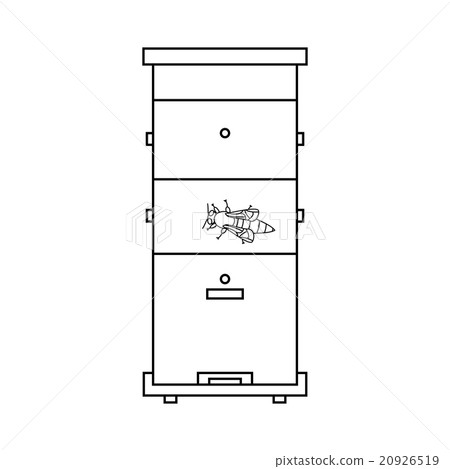 bee beehive outline  20926519