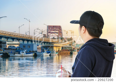 Back view of young man. Back view of young man. 20927200