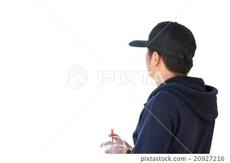 Back view of young man. Back view of young man. 20927216