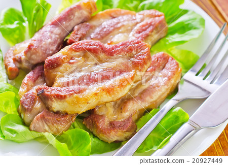 图库照片: fried meat