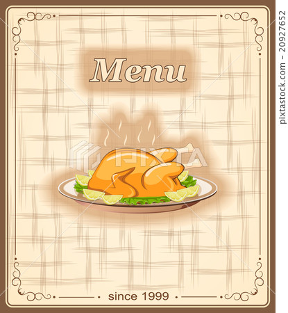 banner for menu with chicken 20927652