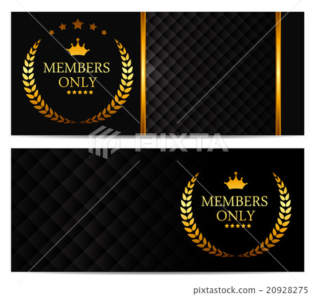 VIP Members Card Set Vector Illustration VIP Members Card Set Vector Illustration 20928275