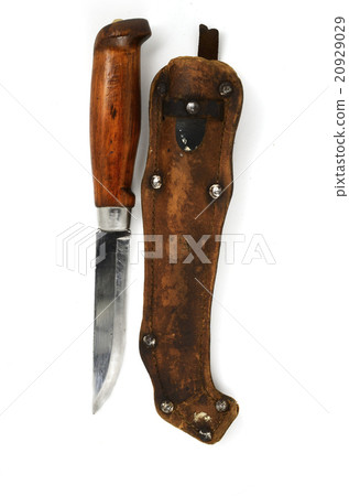 traditional Finnish knife puukko and sheath 20929029