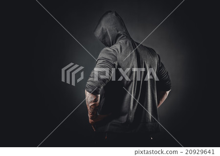 Muscular male bodybuilder posing Muscular male bodybuilder posing 20929641