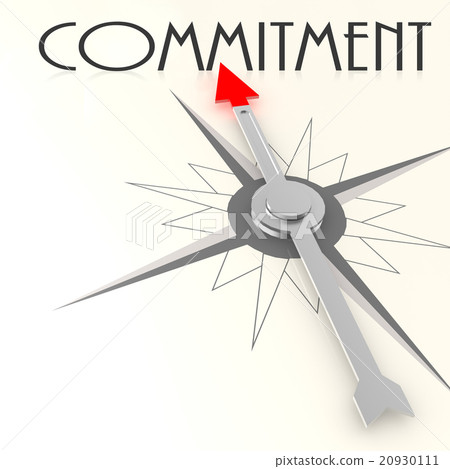 Compass with commitment word - Stock Illustration [20930111] - PIXTA