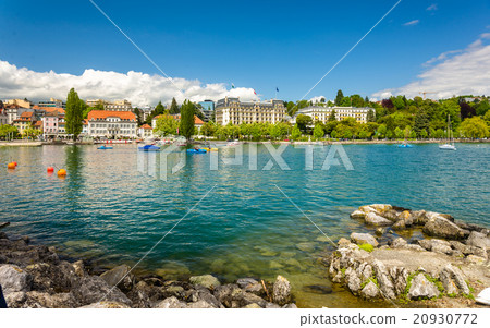 View of embankment in Lausanne - Switzerland 20930772