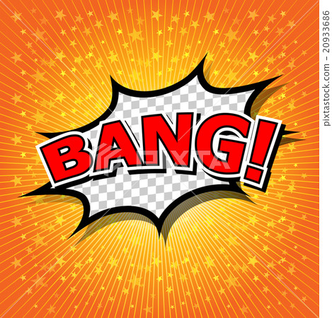 Bang! Comic Speech Bubble, Cartoon. - Stock Illustration [20933686] - Pixta