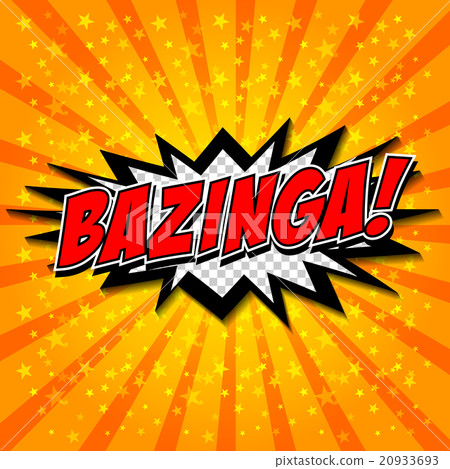 Bazinga! Comic Speech Bubble, Cartoon 20933693