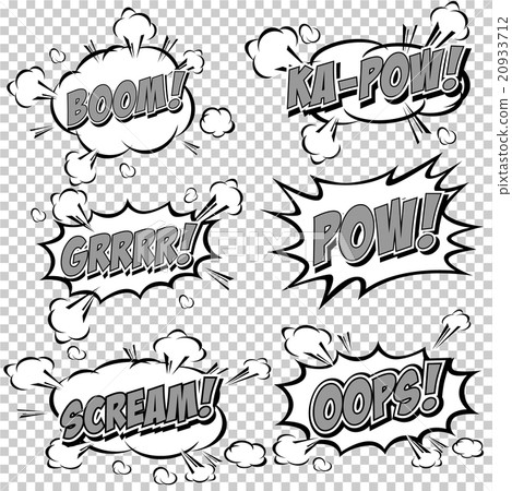 Collection multicolored comic sound Effects Collection multicolored comic sound Effects 20933712