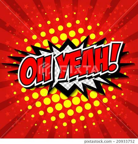OH YEAH! Comic Speech Bubble, Cartoon  20933752