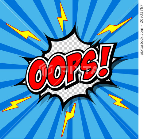 Oops! - Commic Speech Bubbel, Cartoon 20933767