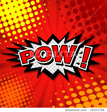 Pow! - Comic Speech Bubble, Cartoon Pow! - Comic Speech Bubble, Cartoon 20933786
