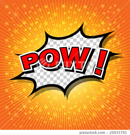 Pow! - Comic Speech Bubble, Cartoon Pow! - Comic Speech Bubble, Cartoon 20933791