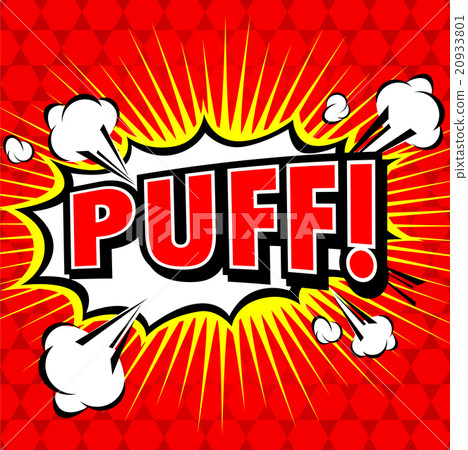 Puff! Comic Speech Bubble, Cartoon - Stock Illustration [20933801] - PIXTA